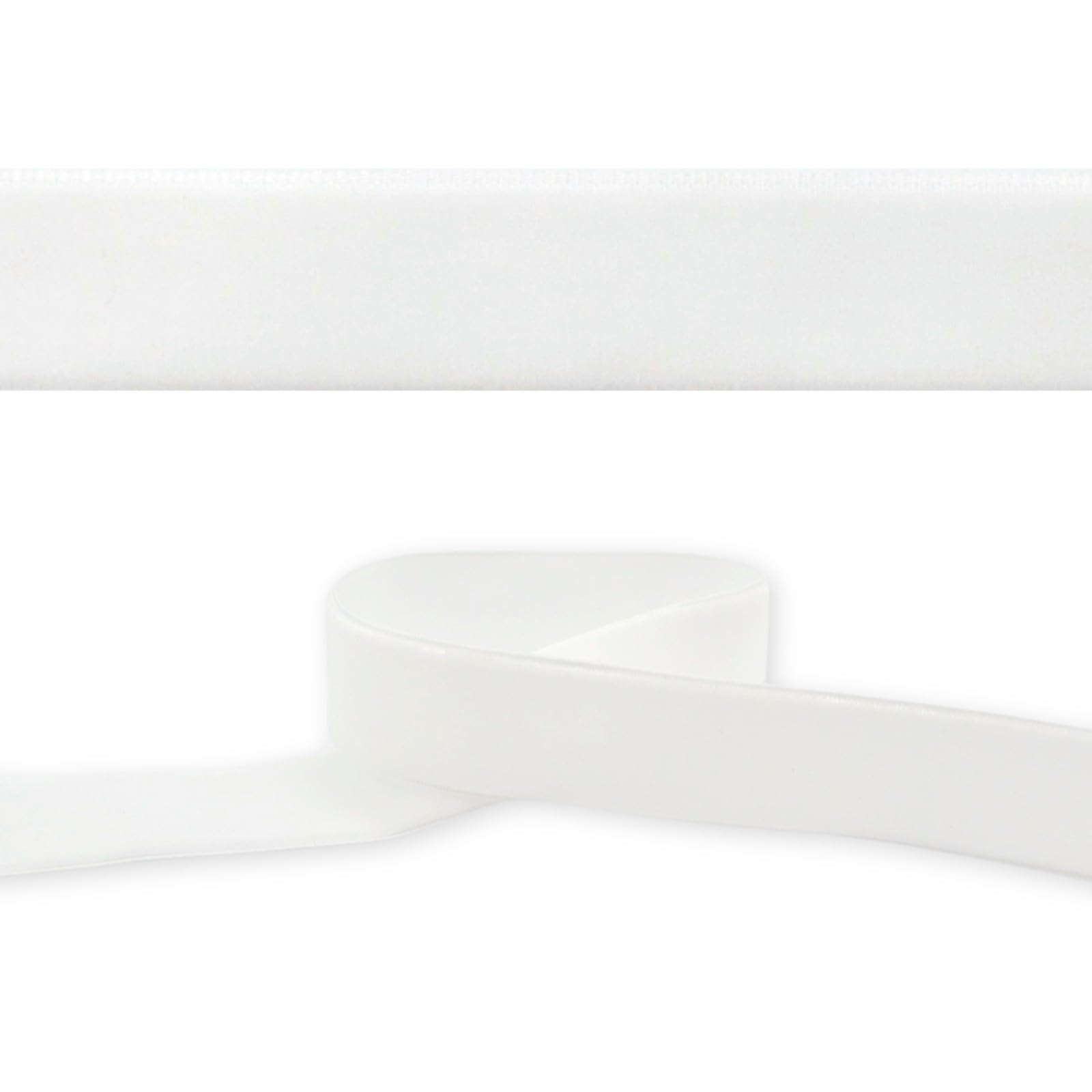 celloexpress 16mm White 001 Velvet Ribbon - High Density Single Faced Gift Wrap Bow Making (10m)