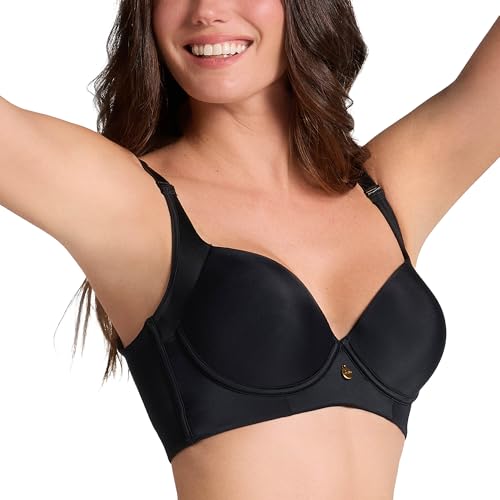 Image of Leonisa High Profile - Back Smoothing Bras for Women, Full Coverage Underwire Bra, Adjustable Hook & Eye Closure