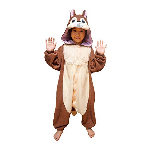 サザック フリース着ぐるみ チップ 子供用 RBJ-036F・110cmのサムネイル