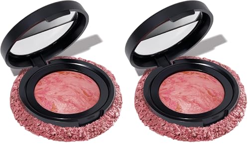Image of LAURA GELLER NEW YORK Baked Blush-n-Brighten Marbleized Blush for Cheeks - Pink Buttercream - Natural Finish - Buildable Color (Pack of 2)