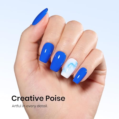 Image of Beetles Blue Gel Polish - 15ML /0.51Fl Oz., Royal Blue Gel Polish, Color-Matched Bottle, Soak-Off UV LED, Long-Lasting Holiday & Summer Nails Art for DIY Beginners & Salon Pros