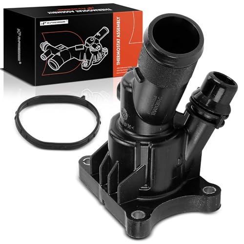 A-Premium Engine Coolant Thermostat Housing Assembly with Seal Compatible with Volvo XC60, XC90, S60, XC40, XC70, S80, S90, V60, S60 Cross Country, V60 Cross Country, V90, V90 Cross Country