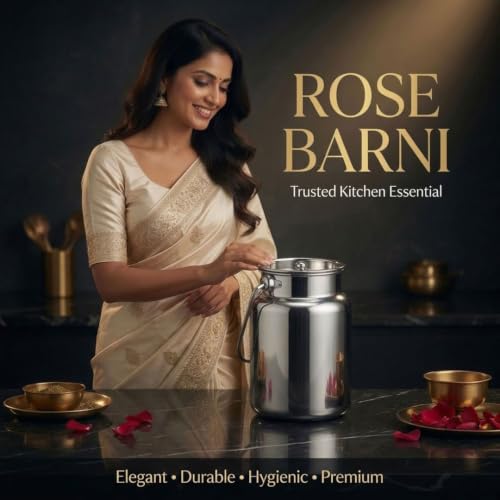 Image of Chakmak Rose Barni | Premium Food Storage Container | Airtight Kitchen Storage Jar | Multipurpose Container for Dry Fruits, Snacks, Pulses, Grains & Kitchen Essentials