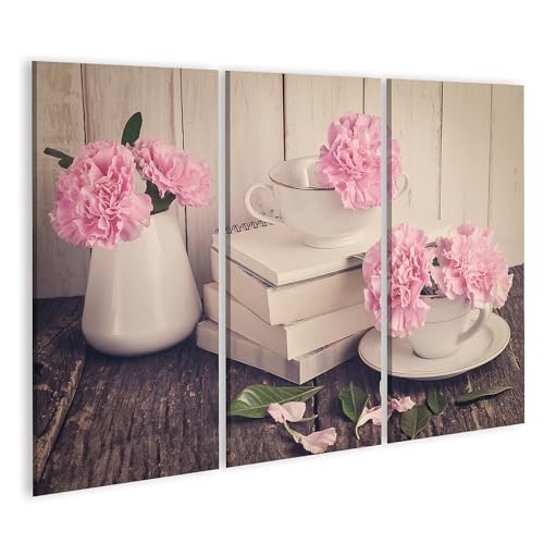 Œillets romantiques tableau sur toile nature morte pour amateurs