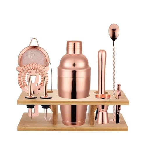Kit Bartender 11 Piezas con Coctelera Rose Gold miniatura 1