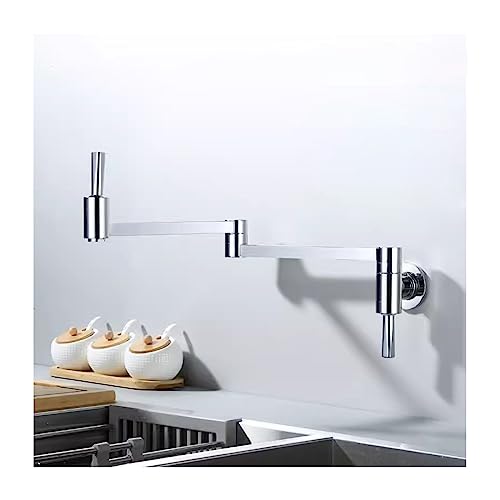 Robinet de remplissage de casserole, mitigeur de cuisine pliant à bras pivotant - 2