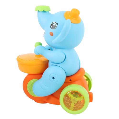 Juguete educativo de elefante musical con luces led y movimiento para niños de tres piezas 2