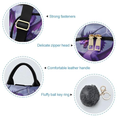 Image of ALAZA Purple Dragon Lightning Trips Hiking Camping Rucksack Pack for Women