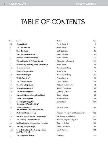 image for Alfred Music Kaleidoscope: A Collection of Standards-Based Lessons for
