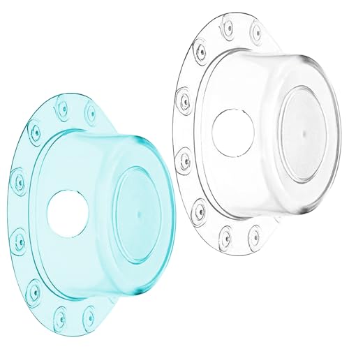 Houlishu 2 Pieces 6.1 inch Bath tub Plug Transparent Green PVC Bath Overflow Drain Cover Plug Suitable for Bath tub Drain Hole deep Water Bath tub