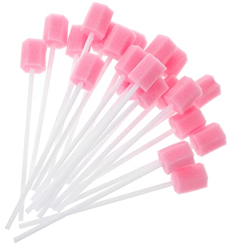 Brosse en mousse rose HEALLILY pour soins bucco-dentaires et hygiène de la langue, 200 pièces