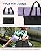 BAGSMART Large Tote Bag For Women, Travel Shoulder Bag Top Handle Handbag with Yoga Mat Buckle for Gym, Work, Travel(Black, Large