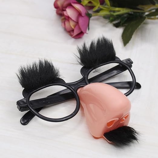 Verbier Big Nose Funny Glasses Halloween Costume Decoration Cosplay Props Gunny Goggles with Fake Nose and Mustaches for Kids Boys and Girls Set of 1 (B0CM232CCR) Amazon Price History, Amazon Price Tracker