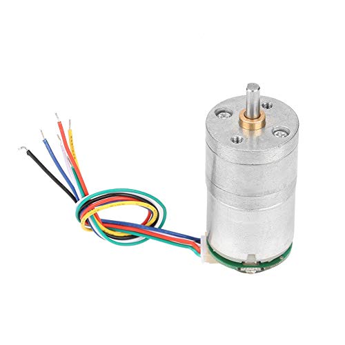 GM25-310 DC Gear Motor, 30 RPM /70 RPM /100 RPM /500 RPM 12V Metal Encoder Reduction Motor Low Speed Low Noise(DC12V 70RMP)