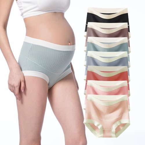 Tuvuye 7 Pack Postpartum Underwear Maternity Underwear High Waist, Recovery Maternity Pergnancy...
