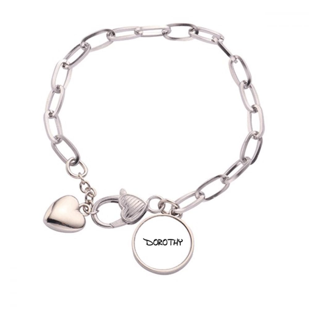 Bracelet breloque cœur Dorothy en métal taille M pour femme - 4
