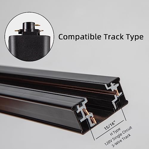 Ajbvp AJ-001 5-Color Led Track Lighting Heads 12W Dimmable,Adjustable Beam Degree15°/24°/36°/45°/60°,2700K/3000K/3500K/4000K/5000K,Single Circuit H Track Lighting Heads Ceiling Fixtures Art Lighting thumb #5