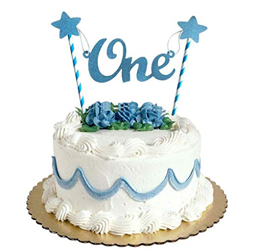 Decorazione per torta con glitter per 1°