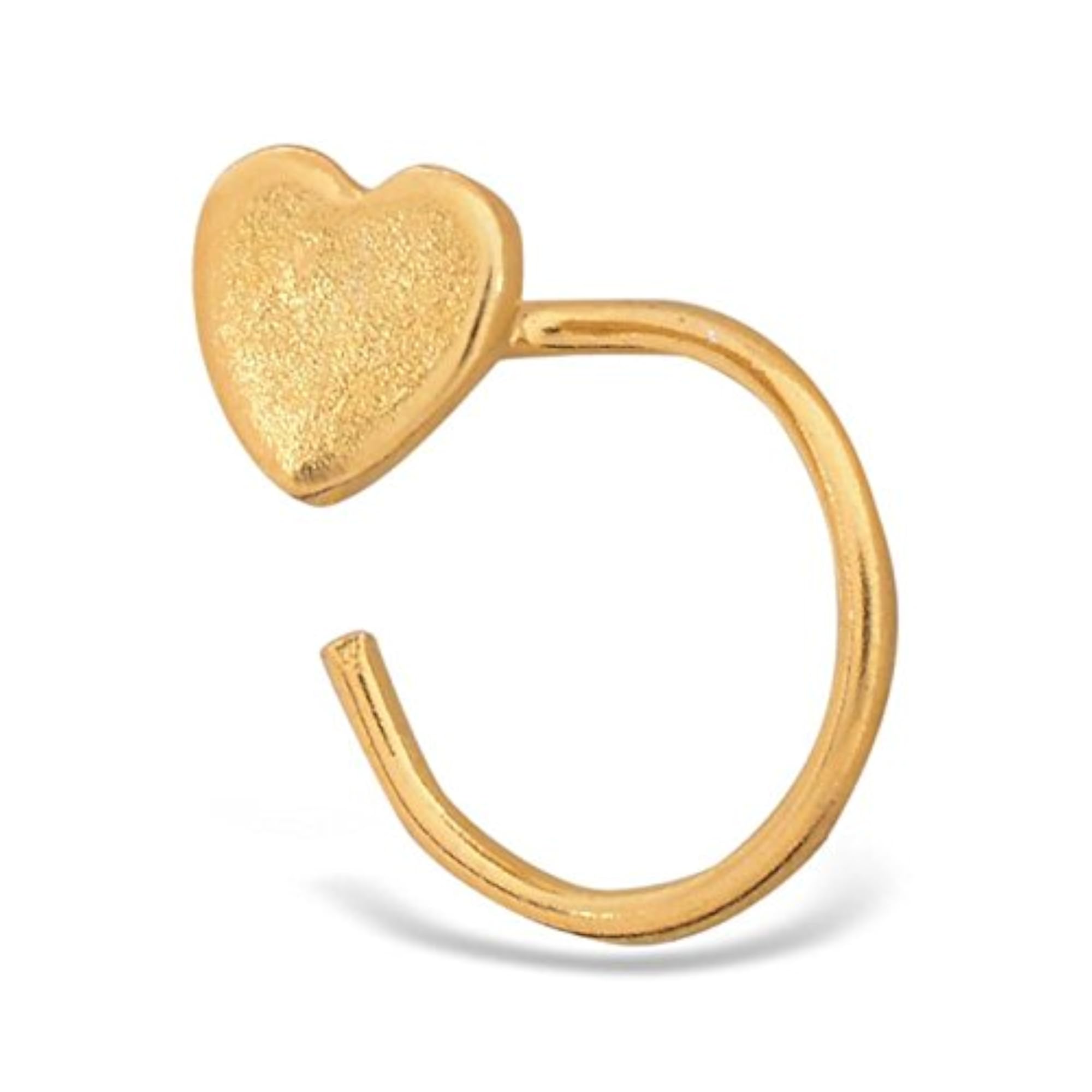 18k Gold Plated 92.5-925 Sterling Silver Flower Nose Pin Stud