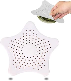 Shower Drain Hair Catcher, Silicon Drain Cover Hair Catcher, Kitchen Drain Cover Strainer, Drain Cover Drain Protector With Strong Suction Cups, for Home Kitchen Bathroom and Bathtub