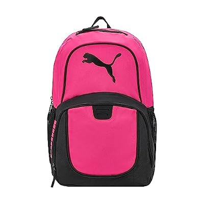 PUMA Contender Backpack with Laptop Sleeve, Item Organizer & Media Pocket, Bright Pink, One Size