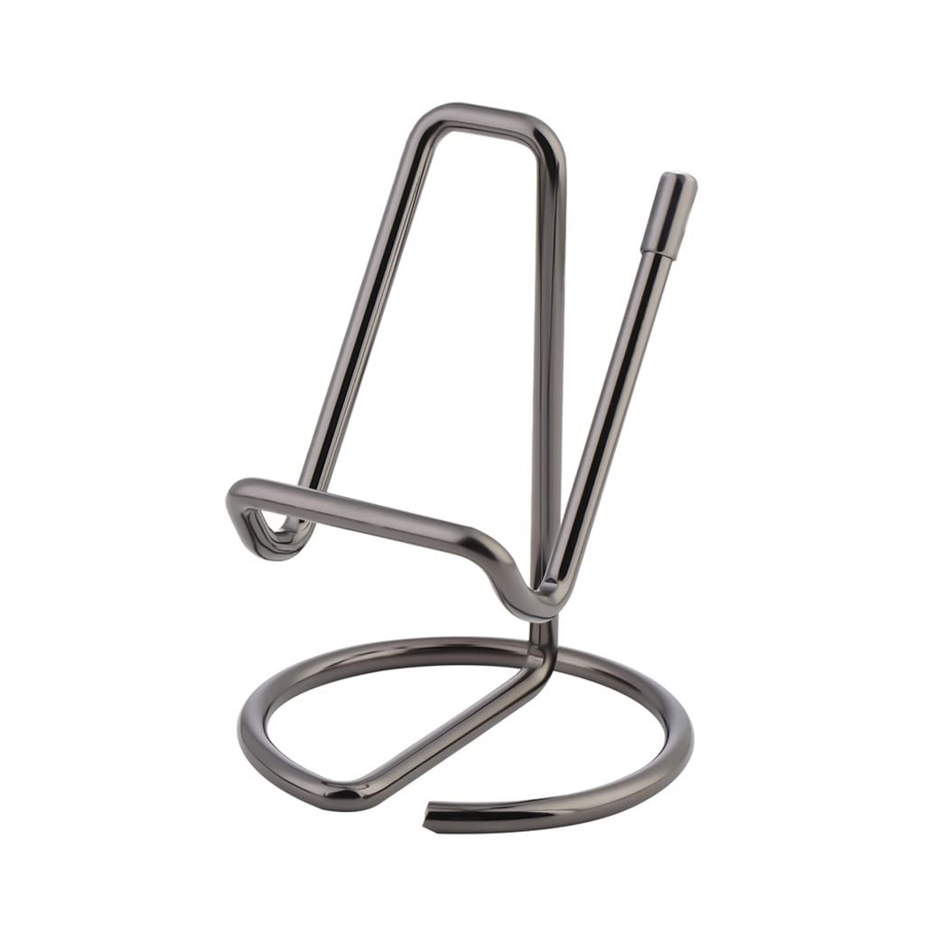 MOBYGKFY Metal Card Holder Business Office Desktop decoration Mobile phone holder reading display rack