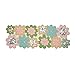 Lightnpro Beaded Table Runner 36 Inch- Decorative Elegant Beautiful Floral Design Perfect for Table Décor, Parties, Wedding, Gift, Holiday, All Occasions & Everyday Use - 13x36 Inch- Blue Green Multi