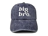ZKFE Embroidered Big Bro Hat for Toddler Boy, Big Brother Gift for Kids Child, Navy Blue Embroidery Baseball Cap Dad Hat