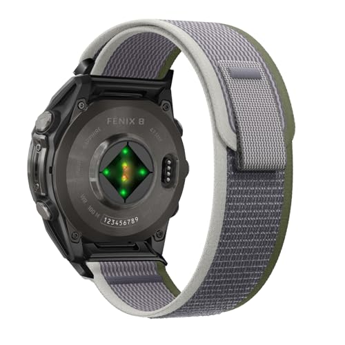 RosMank 22mm Quickfit iCoh Garmin Fenix 8 Fenix E 47mm/7 Pro/7/6 Pro/6 ΉAEpix/Approach S70 47mm/MARQ/Instinct 2/Forerunner 9