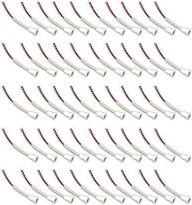 Stookin Panel Mount Female Micro USB Cable end Open Type (White) Electronic Components ( Pack of 50 )