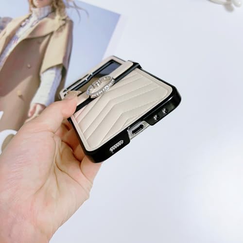 Coque Galaxy Z Flip4 vert en cuir PU premium antichoc