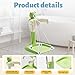 Baby Shower Stand, Toddler Bath Standing Support with Anti-Slip Base and Shower Holder, Adjustable Height, Soporte para Bañera de Bebé, Ideal Gift for Infants 6-36 Months-Green (Upgraded-Frog)