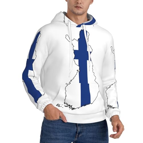 Sweat à capuche Finlande homme EdWal idéal pour vos séances de sport et tenues décontractées