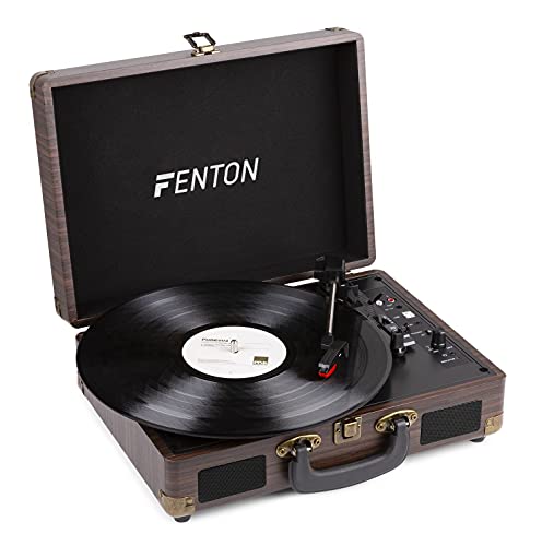 Fenton RP115B Platine Vinyle Vintage avec Valise de Rangement – Bois, fonctionnalité Bluetooth, Tourne Disque avec Haut… - Les Beatles, Paul McCartney, John Lennon, RIngo Starr, George Harrison Fenton RP115B Platine Vinyle Vintage avec Valise de Rangement - Bois, fonctionnalité Bluetooth, Tourne Disque avec Haut… – Image 3