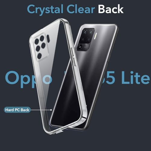 Image of Jkobi Lifetime Anti-Yellow Clear Back Cover Case for Oppo Reno5 Lite | Reno 5 Lite (Sleek Hard Crystal | Shockproof and Camera Protection)