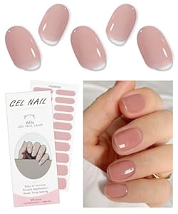JMEOWIO Creme Pink Gel Nagelfolien Nagelsticker