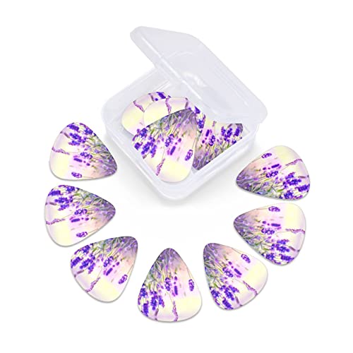 Ensemble de 12 médiators de guitare fleur de lavande pour guitare acoustique, guitare électrique, contrebasse, ukulélé - Les Beatles, Paul McCartney, John Lennon, RIngo Starr, George Harrison Ensemble de 12 médiators de guitare fleur de lavande pour guitare acoustique, guitare électrique, contrebasse, ukulélé – Image 7