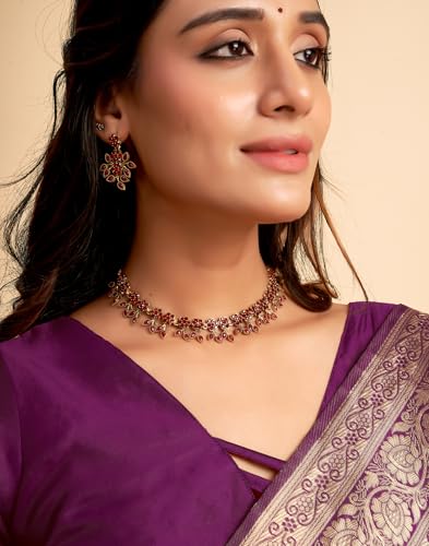 Image of SIRIL Women's Banarasi Silk Saree Pure Silk Saree With Unstitched Blouse Piece