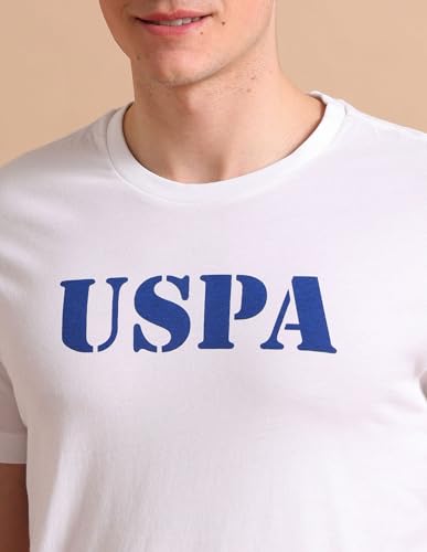 Image of U.S. Polo ASSN. Brand Printed Cotton T-Shirts for Men - Breathable & Comfortable, Half Sleeves Mens Casual T Shirts