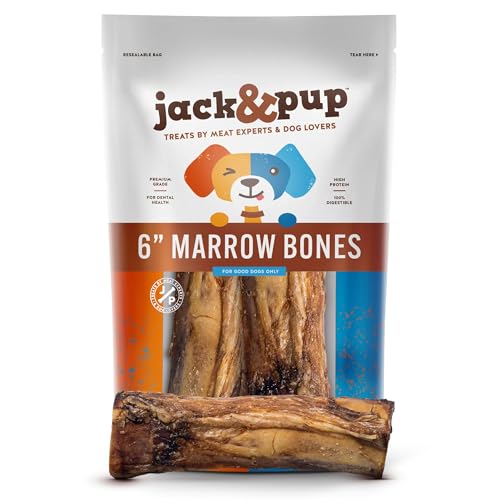 Jack&Pup Marrow Bones 6-Inch Natural Beef