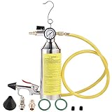 JIFETOR ACフラッシュキット カーエアコンシステム クリーンキャニスターフラッシュガンツールセット オートHVACパイプライン清掃用 220PSIゲージ エアフィッティングとホース付き