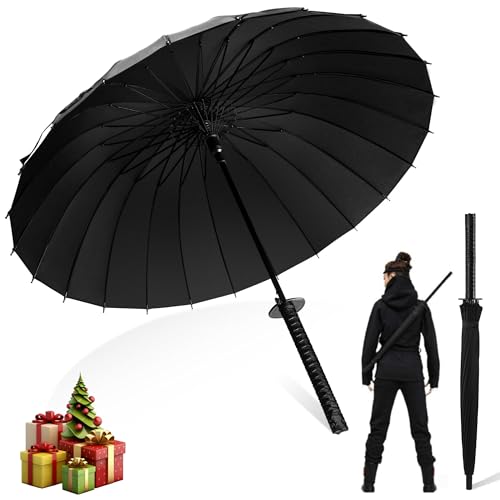 Moontay Langer Griff Regenschirm Samurai Schwert-Design Outdoor Reise Sonne...