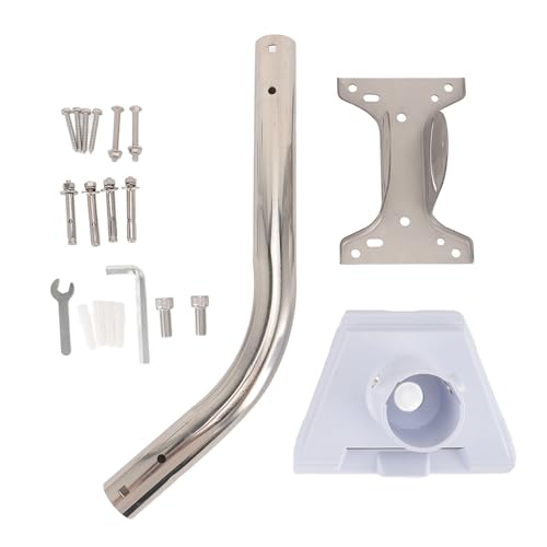 QERLONG Satellite Pipe Adapter Mount Professional Support Stable Satellite Mount for Roof Satellite Scene