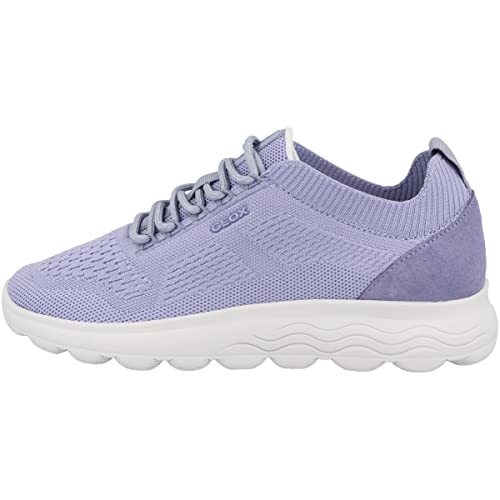 Geox Sneaker da Donna D Spherica, Lt Violet, 38 EU