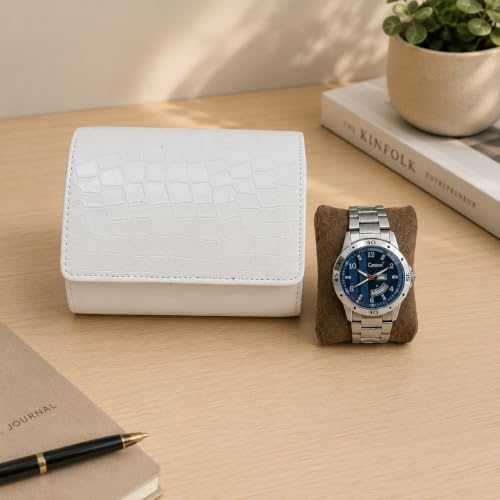 Image of essart Luxury Watch Roll Case - Travel Watch Organizer-Watch Travel Case for 2 Watches | PU Leather Portable Gift Box for Watch Collectors