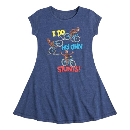 Curious George - Classic Cartoons - I Do My Own Tricks - Toddler & Youth Girls Fit & Flare Dress
