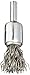 Weiler 10004 1/2" Crimped Wire End Brush, .020" Steel Fill, Made in the USA