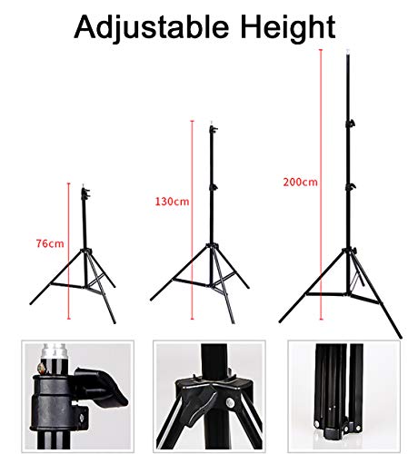 Gluckluz Softbox Lighting Kit Photography Light Studio 19.7 x 27.5 Inch 2 Pack Video Light Kit with 76 Inch Stand & E27 Socket & 2 Remotes for Portrait Advertising Photo Shooting