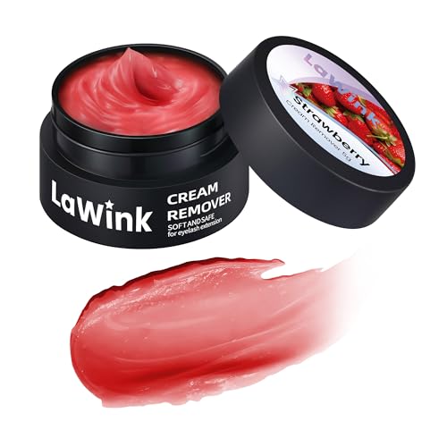 LaWink Crema Removedora de Pestañas 5g para Extensiones de Pestañas Individuales Sabor Fresa