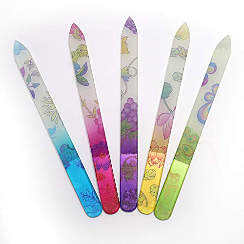 Premium Crystal Glass Nail Files Manicure Set ...